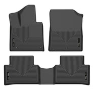 Husky Liners 21-22 Kia Sorento WeatherBeater Front & 2nd Seat Floor Liners - Black Floor Mats - Rubber Husky Liners