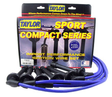 Load image into Gallery viewer, Taylor Cable 77610 8mm Spiro-Pro Ignition Wire Set; Blue; Stock; 9.5 in.; OE Spark Plug Boot; Spark Plug Wire Set Taylor Cable Default Title

