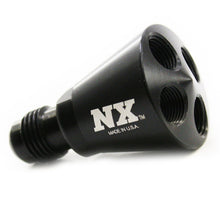 Load image into Gallery viewer, Nitrous Express 4 Port Showerhead Distribution Block w/-6 Male - Black Distribution Blocks Nitrous Express
