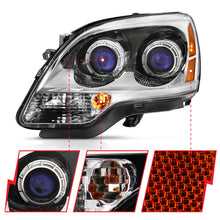 Load image into Gallery viewer, ANZO 2007-2008 Gmc Acadia Crystal Headlight Chrome Amber(OE) Headlights ANZO
