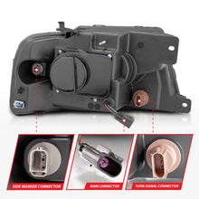 Load image into Gallery viewer, ANZO 2004-2008 Ford F-150 Projector Headlights w/ Light Bar Black Housing Headlights ANZO
