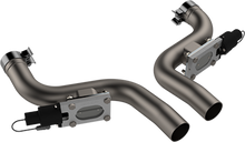 Load image into Gallery viewer, QTP 11-18 Dodge Challenger/Charger 5.7L 2.5in 304SS Aggressor Cutout Dual Mid Pipes Exhaust Cutouts QTP

