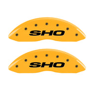 MGP 4 Caliper Covers Engraved Front & Rear SHO Yellow finish black ch Caliper Covers MGP