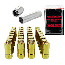 Load image into Gallery viewer, McGard SplineDrive Tuner 8 Lug Install Kit w/Locks &amp; Tool (Cone) M14X1.5 / 1in. Hex - Gold Lug Nuts McGard
