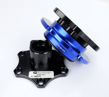 Load image into Gallery viewer, NRG Race Short Hub Datsun - Black Body Blue Ring Quick Release Adapters NRG
