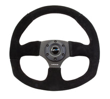 Load image into Gallery viewer, NRG Reinforced Steering Wheel (320mm Horizontal / 330mm Vertical) Black Suede w/Black Stitching Steering Wheels NRG
