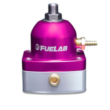 Load image into Gallery viewer, Fuelab 515 Carb Adjustable FPR Large Seat 1-3 PSI (2) -6AN In (1) -6AN Return - Purple Fuel Pressure Regulators Fuelab
