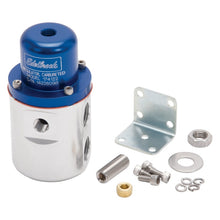 Load image into Gallery viewer, Edelbrock Fuel Pressure Regulator Carbureted 160 GPH 5-10 PSI 3/8In In/Out Returnless Blue/Clear Fuel Pressure Regulators Edelbrock
