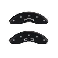 MGP 4 Caliper Covers Engraved Front Gen 2/Viper Engraved Rear Gen 2/Snake Black finish silver ch Caliper Covers MGP