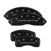 Load image into Gallery viewer, MGP 4 Caliper Covers Engraved Front &amp; Rear Bowtie Red finish silver ch Caliper Covers MGP
