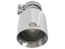 Load image into Gallery viewer, aFe MACH Force-Xp Univ 304 SS Double-Wall Clamp-On Exhaust Tip - Polished - 3in Inlet - 4.5in Outlet Tips aFe
