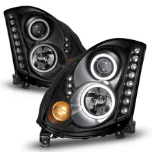 Load image into Gallery viewer, ANZO 2003-2007 Infiniti G35 Projector Headlights w/ Halo Black (CCFL) (HID Compatible) Headlights ANZO
