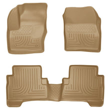 Load image into Gallery viewer, Husky Liners 2013 Ford Escape WeatherBeater Combo Tan Floor Liners Floor Mats - Rubber Husky Liners
