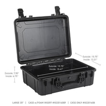 Load image into Gallery viewer, Go Rhino XVenture Gear Hard Case - Large 20in. / Lockable / IP67 / Automatic Air Valve - Tex. Black Cargo Boxes &amp; Bags Go Rhino
