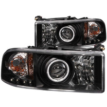 Load image into Gallery viewer, ANZO 1994-2001 Dodge Ram Projector Headlights w/ Halo Black Headlights ANZO
