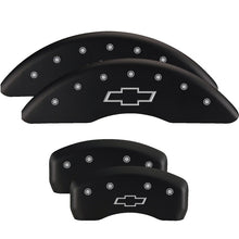 Load image into Gallery viewer, MGP 4 Caliper Covers Engraved Front &amp; Rear Gen 5/SS Red finish silver ch Caliper Covers MGP
