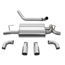 Load image into Gallery viewer, Corsa 2018-2024 Jeep Wrangler JL 2.5in Dual Rear Exit Polished Tips Sport Axle-Back Exhaust Axle Back CORSA Performance
