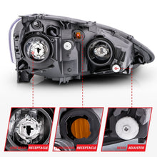 Load image into Gallery viewer, ANZO 2002-2004 Acura Rsx Crystal Headlights Black Headlights ANZO
