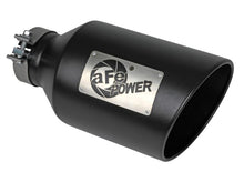 Load image into Gallery viewer, aFe Power MACH Force-Xp 409 Stainless Steel Clamp-on Exhaust Tip Black Tips aFe
