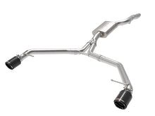 Load image into Gallery viewer, afe MACH Force-Xp 13-16 Audi Allroad L4 SS Axle-Back Exhaust w/ Carbon Tips Axle Back aFe
