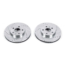 Load image into Gallery viewer, Power Stop 08-14 Cadillac CTS Front Evolution Drilled &amp; Slotted Rotors - Pair Brake Rotors - Slot &amp; Drilled PowerStop
