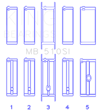 Load image into Gallery viewer, King Chrysler 360 Main Bearing Set Bearings King Engine Bearings
