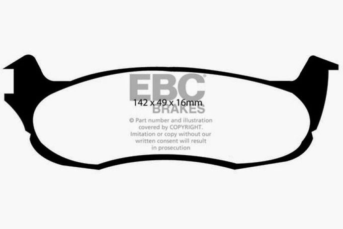 00-01 Ford Expedition 4.6 2WD Extra Duty Rear Brake Pads Brake Pads - Performance EBC   