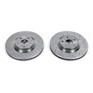 Power Stop 16-17 Lexus GS200t Front Evolution Drilled & Slotted Rotors - Pair Brake Rotors - Slot & Drilled PowerStop   
