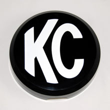 Load image into Gallery viewer, KC HiLiTES 6in. Round Hard Cover for Daylighter/SlimLite/Pro-Sport (Single) - Black w/White KC Logo Light Covers and Guards KC HiLiTES

