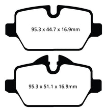 Load image into Gallery viewer, EBC 10+ Mini Countryman 1.6 Cooper Greenstuff Rear Brake Pads Brake Pads - Performance EBC   
