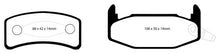 Load image into Gallery viewer, EBC 88-90 Buick Regal 2.8 Yellowstuff Rear Brake Pads Brake Pads - Performance EBC   

