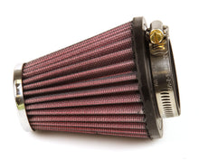 Load image into Gallery viewer, K&amp;N Universal Chrome Filter 2.063in Flange ID x 3.5in Base OD x 2in Top OD x 4in H Air Filters - Universal Fit K&amp;N Engineering   
