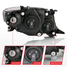 Load image into Gallery viewer, ANZO 2009-2010 Toyota Corolla Crystal Headlight Black Amber Headlights ANZO
