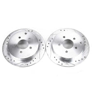 Power Stop 02-07 Buick Rendezvous Rear Evolution Drilled & Slotted Rotors - Pair Brake Rotors - Slot & Drilled PowerStop