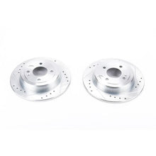 Load image into Gallery viewer, Power Stop 12-19 Hyundai Accent Rear Evolution Drilled &amp; Slotted Rotors - Pair Brake Rotors - Slot &amp; Drilled PowerStop   
