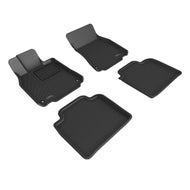 3D Maxpider 13-17 Lexus Ls460L Kagu Floor Mat- Black R1 R2 Floor Mats - Rubber 3D MAXpider   