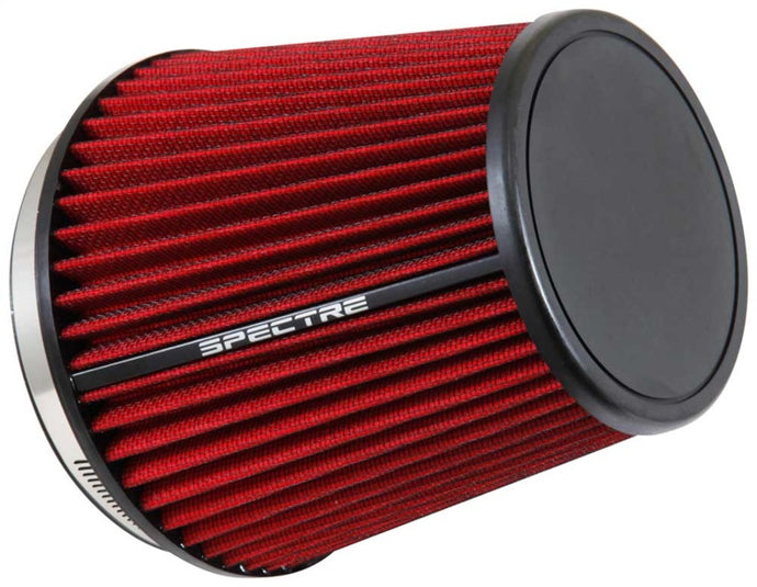 Spectre HPR Conical Air Filter 6in. Flange ID / 7.313in. Base OD / 7in. Tall - Red Air Filters - Universal Fit Spectre