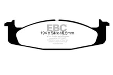 Load image into Gallery viewer, EBC 94-96 Ford Bronco 5.0 Yellowstuff Front Brake Pads Brake Pads - Performance EBC   
