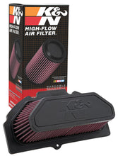 Load image into Gallery viewer, K&amp;N 09-11 Suzuki GSXR 1000 Replacement Air Filter 11.063in L x 5.688in W x 3.375in H Air Filters - Drop In K&amp;N Engineering   
