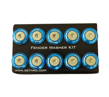 Load image into Gallery viewer, NRG Fender Washer Kit w/Rivets For Plastic (Blue) - Set of 10 Hardware Kits - Other NRG
