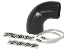 Load image into Gallery viewer, aFe Magnum FORCE CAI Univ. Silicone Coupling Kit (2.75in. ID / 3in. L) 90 Deg. Elbow Coupler - Black Air Intake Components aFe
