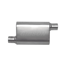 Load image into Gallery viewer, Gibson CFT Superflow Offset/Offset Oval Muffler - 4x9x13in/2.5in Inlet/2.5in Outlet - Stainless Muffler Gibson
