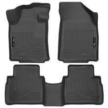 Load image into Gallery viewer, Husky Liners 2016 Nissan Maxima WeatherBeater Front and Second Row Black Floor Liners Floor Mats - Rubber Husky Liners
