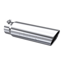 Load image into Gallery viewer, MBRP Universal 5in OD Angled Rolled End 4in Inlet 18in Lgth T304 Exhaust Tip Steel Tubing MBRP   
