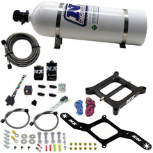 Load image into Gallery viewer, Nitrous Express 4150 RNC Conventional Nitrous Plate Kit w/.375in Solenoid w/15lb Bottle Nitrous Systems Nitrous Express
