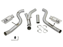 Load image into Gallery viewer, aFe Atlas Exhaust 4in Dual DPF-Back Al Steel w/ Pol Tips 16-17 GM Diesel Truck V8-6.6L (td) LML DPF Back aFe
