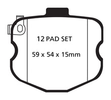 Load image into Gallery viewer, EBC 10-13 Chevrolet Corvette (C6) 6.2 Grand Sport Redstuff Front Brake Pads Brake Pads - Performance EBC   
