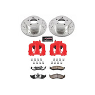 Power Stop 90-99 Jeep Cherokee Front Z36 Truck & Tow Brake Kit w/Calipers Brake Kits - Performance D&S PowerStop   