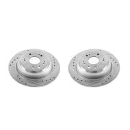 Power Stop 10-11 Honda Accord Crosstour Rear Evolution Drilled & Slotted Rotors - Pair Brake Rotors - Slot & Drilled PowerStop   