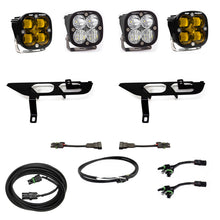 Load image into Gallery viewer, Baja Designs 2021+ Ford F150 Fog Pocket Kit SAE Amber Squadron Pro DC Light Bars &amp; Cubes Baja Designs
